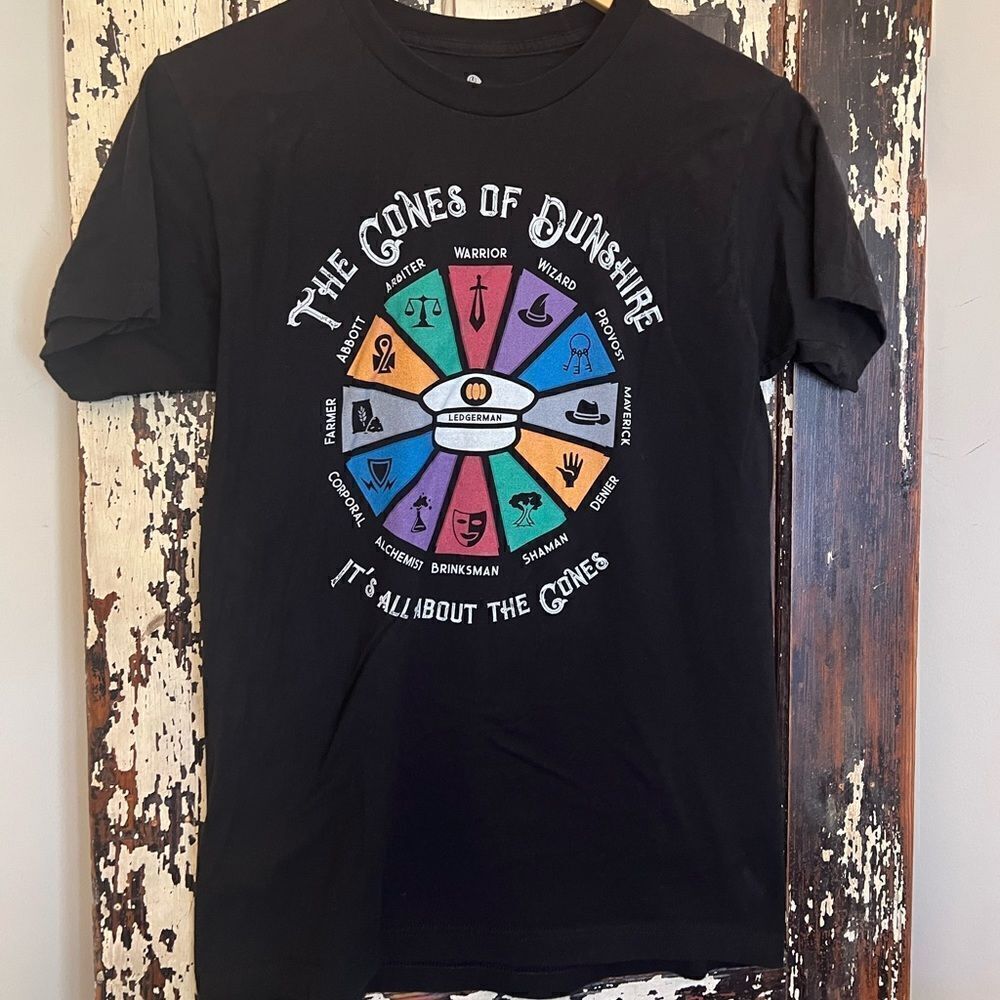 The Cones Of Dunshire Parks and Rec Unisex T-shirt by Tee Fury. Size M.